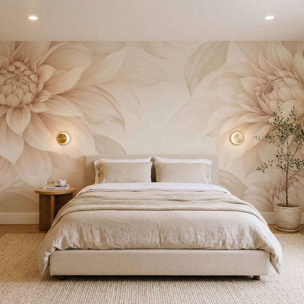 Flores delicadas em tons suaves de pastel