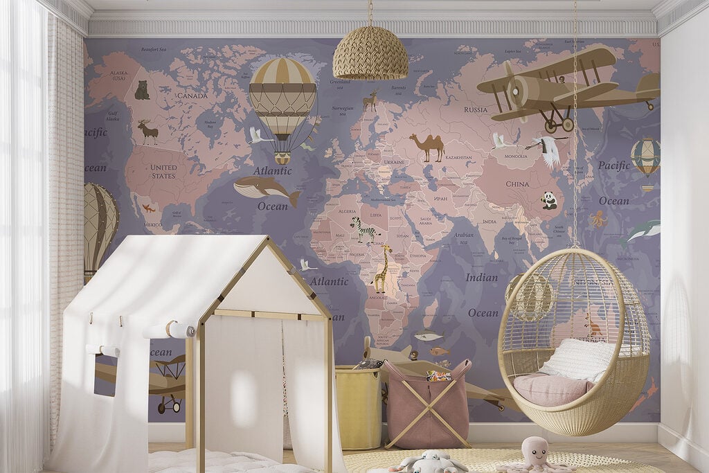 Um mapa do mundo com aviões e balões de ar quente u36066v4pir10mr 1024x683 - Um mapa do mundo com aviões e balões de ar quente